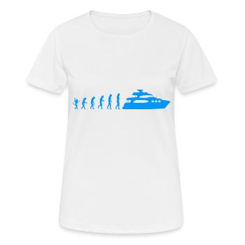 Boat Captain Evolution - Women's Breathable T-Shirt - white - Front - AI Model Female 172 dark (172cm)