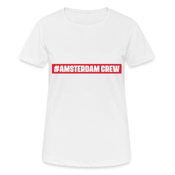Amsterdam Crew - Women's Breathable T-Shirt - white - Front - AI Model Female 172 dark (172cm)