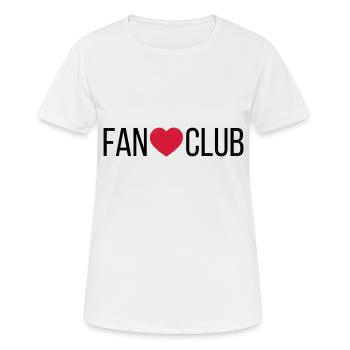 Cœur du Fan Club - T-shirt respirant Femme - blanc - Devant - AI Model Female 172 dark (172cm)