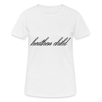 Enfant païen Esthétique Gothique Rebelle - T-shirt respirant Femme - blanc - Devant - AI Model Female 172 dark (172cm)