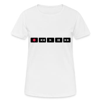 Oldschool Videocontrol - Women's Breathable T-Shirt - white - Front - AI Model Female 172 dark (172cm)