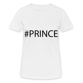 prince - T-shirt respirant Femme - blanc - Devant - AI Model Female 172 dark (172cm)