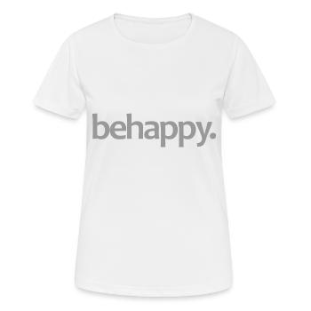 behappy bouddhisme Idée de cadeau spirituelle - T-shirt respirant Femme - blanc - Devant - AI Model Female 172 dark (172cm)