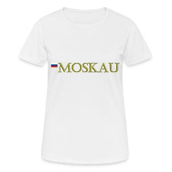 Golden Moscou - T-shirt respirant Femme - blanc - Devant - AI Model Female 172 dark (172cm)