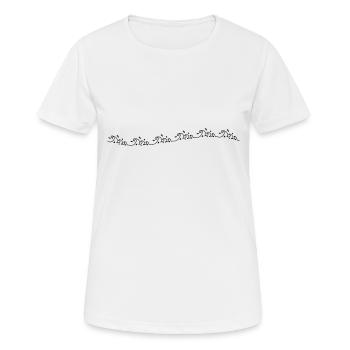 Vagues - T-shirt respirant Femme - blanc - Devant - AI Model Female 172 dark (172cm)