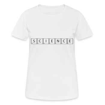 Science as elements of the - Women's Breathable T-Shirt - white - Front - AI Model Female 172 dark (172cm)