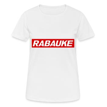 Rabauke - Frauen T-Shirt atmungsaktiv - Weiß - Vorne - AI Model Female 172 dark (172cm)