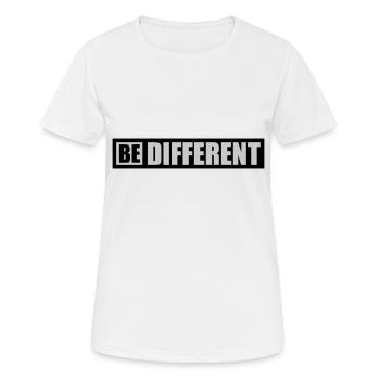 Diseño de logotipos sea diferente - Camiseta mujer transpirable - blanco - delante - AI Model Female 172 dark (172cm)