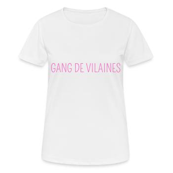 Gang de vilaines - T-shirt respirant Femme - blanc - Devant - AI Model Female 172 dark (172cm)