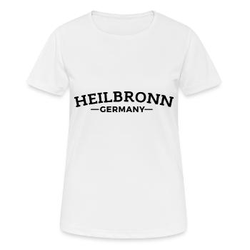 Heilbronn Mon idée cadeau de ville natale - T-shirt respirant Femme - blanc - Devant - AI Model Female 172 dark (172cm)