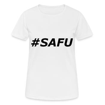 #SAFU - Women's Breathable T-Shirt - white - Front - AI Model Female 172 dark (172cm)