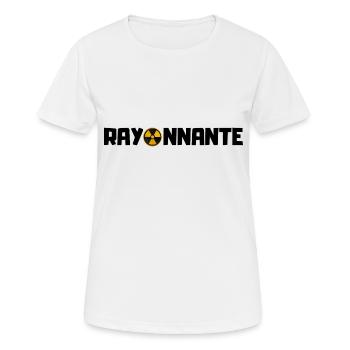 rayonnante - cadeau manip radio original - T-shirt respirant Femme - blanc - Devant - AI Model Female 172 dark (172cm)