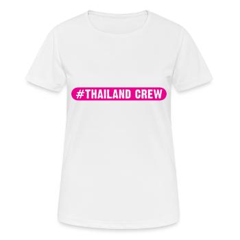 Thailand Crew - Frauen T-Shirt atmungsaktiv - Weiß - Vorne - AI Model Female 172 dark (172cm)