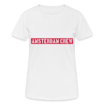 Amsterdam Crew - Women's Breathable T-Shirt - white - Front - AI Model Female 172 dark (172cm)