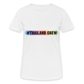 Thailand Crew - Frauen T-Shirt atmungsaktiv - Weiß - Vorne - AI Model Female 172 dark (172cm)