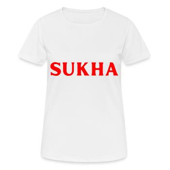 Thai Sprache Fröhlichkeit - Frauen T-Shirt atmungsaktiv - Weiß - Vorne - AI Model Female 172 dark (172cm)