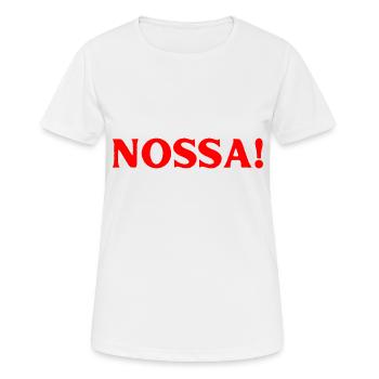 Portugiesisch Sprache - Frauen T-Shirt atmungsaktiv - Weiß - Vorne - AI Model Female 172 dark (172cm)