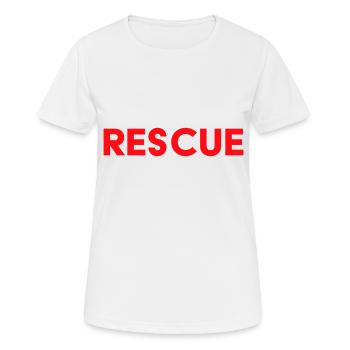 Sauveteurs en détresse - T-shirt respirant Femme - blanc - Devant - AI Model Female 172 dark (172cm)