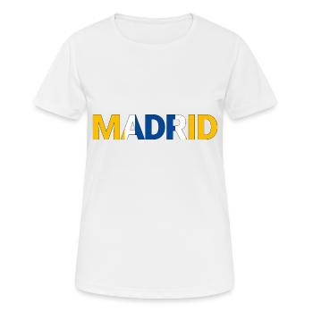 Madrid - Women's Breathable T-Shirt - white - Front - AI Model Female 172 dark (172cm)