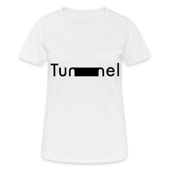 Tunnel spruch Autofahrer Lastwagenfahrer Gotthard - Frauen T-Shirt atmungsaktiv - Weiß - Vorne - AI Model Female 172 dark (172cm)