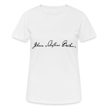 Johann Sebastian Bach - T-shirt respirant Femme - blanc - Devant - AI Model Female 172 dark (172cm)