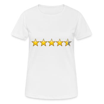 Étoiles - T-shirt respirant Femme - blanc - Devant - AI Model Female 172 dark (172cm)