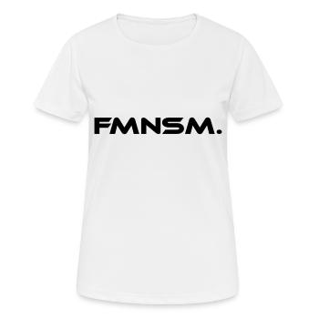 Féminisme FMNSM - T-shirt respirant Femme - blanc - Devant - AI Model Female 172 dark (172cm)