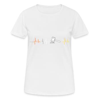 Justice Justice Frequency - Women's Breathable T-Shirt - white - Front - AI Model Female 172 dark (172cm)