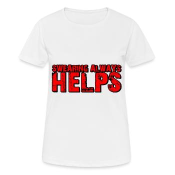 Jurer aide toujours 6 - T-shirt respirant Femme - blanc - Devant - AI Model Female 172 dark (172cm)