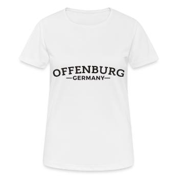 Offenburg Germany Heimat Geschenkidee - Frauen T-Shirt atmungsaktiv - Weiß - Vorne - AI Model Female 172 dark (172cm)