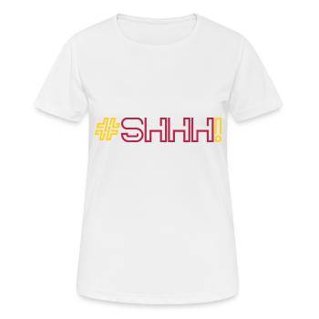 CHU ! Viva Magenta Rest please Design by vauART - T-shirt respirant Femme - blanc - Devant - AI Model Female 172 dark (172cm)