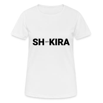 SHA KI RA - Frauen T-Shirt atmungsaktiv - Weiß - Vorne - AI Model Female 172 dark (172cm)
