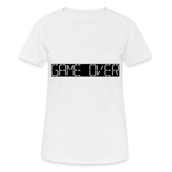 game over - Frauen T-Shirt atmungsaktiv - Weiß - Vorne - AI Model Female 172 dark (172cm)