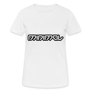 minimal - Women's Breathable T-Shirt - white - Front - AI Model Female 172 dark (172cm)