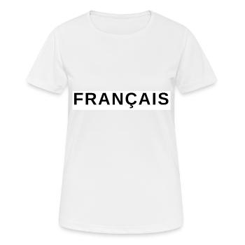 Französisch - Frauen T-Shirt atmungsaktiv - Weiß - Vorne - AI Model Female 172 dark (172cm)