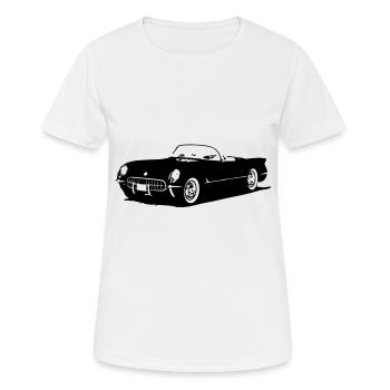 American sports car C1 built 1953 - Women's Breathable T-Shirt - white - Front - AI Model Female 172 dark (172cm)