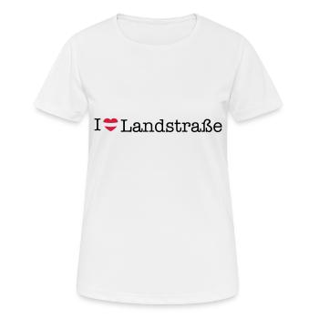 J’adore la route de campagne - T-shirt respirant Femme - blanc - Devant - AI Model Female 172 dark (172cm)