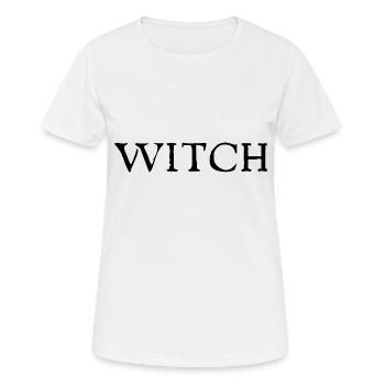 Sorcière Chaudron Sorcière Horreur Halloween Costume Cadeau - T-shirt respirant Femme - blanc - Devant - AI Model Female 172 dark (172cm)