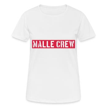 Malle Crew - Women's Breathable T-Shirt - white - Front - AI Model Female 172 dark (172cm)