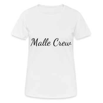 Équipage Malle - T-shirt respirant Femme - blanc - Devant - AI Model Female 172 dark (172cm)