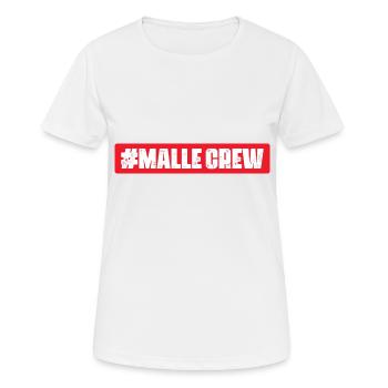 Malle Crew - Women's Breathable T-Shirt - white - Front - AI Model Female 172 dark (172cm)