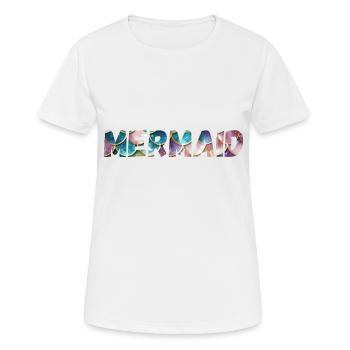 Mermaid - Women's Breathable T-Shirt - white - Front - AI Model Female 172 dark (172cm)