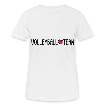 Volleyball Team - Frauen T-Shirt atmungsaktiv - Weiß - Vorne - AI Model Female 172 dark (172cm)