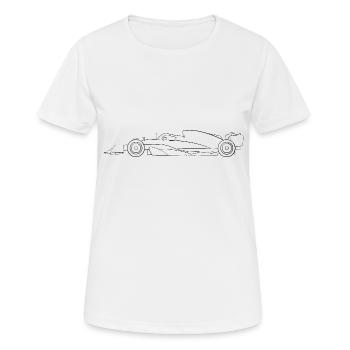 Racing car - Women's Breathable T-Shirt - white - Front - AI Model Female 172 dark (172cm)