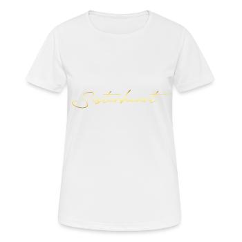 Cœur de sœur - T-shirt respirant Femme - blanc - Devant - AI Model Female 172 dark (172cm)