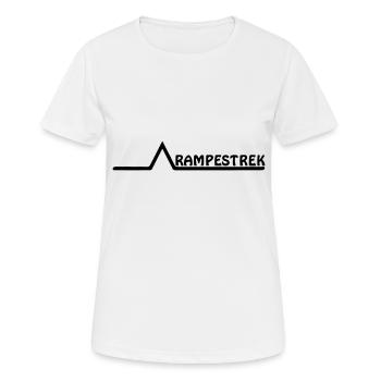 Ligne de rampe - T-shirt respirant Femme - blanc - Devant - AI Model Female 172 dark (172cm)
