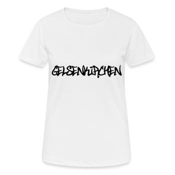 Gelsenkirchen Graffiti - T-shirt respirant Femme - blanc - Devant - AI Model Female 172 dark (172cm)