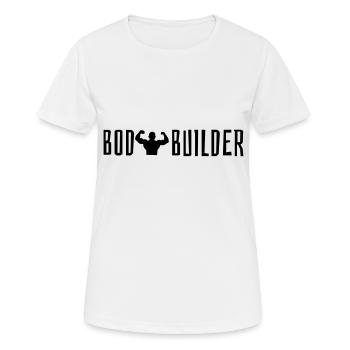Bodybuilder - T-shirt respirant Femme - blanc - Devant - AI Model Female 172 dark (172cm)