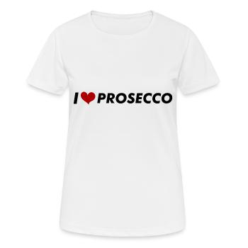 J’adore le prosecco - T-shirt respirant Femme - blanc - Devant - AI Model Female 172 dark (172cm)