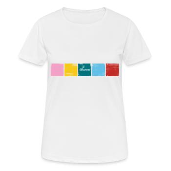 "Stabil" Farben - Frauen T-Shirt atmungsaktiv - Weiß - Vorne - AI Model Female 172 dark (172cm)